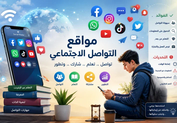 مواقع التواصل الاجتماعي بين الفائدة والضرر