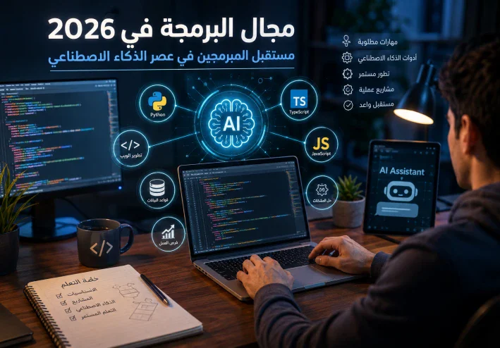 مجال البرمجة في 2026: مستقبل المبرمجين وأهم اللغات في عصر الذكاء الاصطناعي