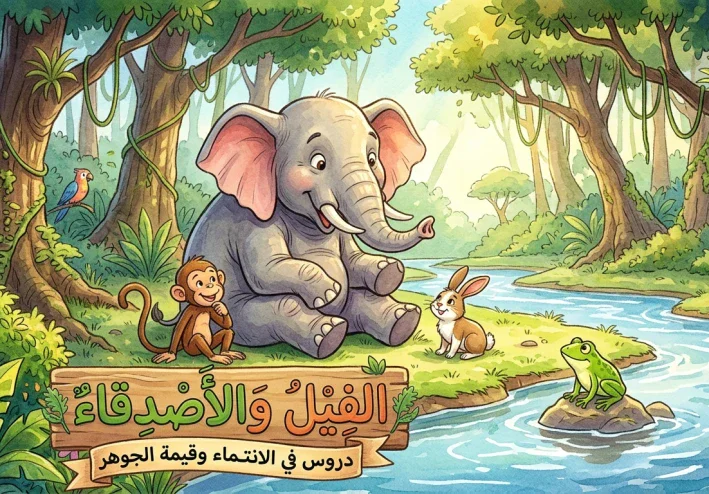 قصة الفيل والأصدقاء