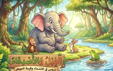 قصة الفيل والأصدقاء