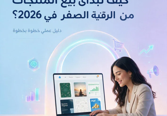 كيف تبدأ بيع المنتجات الرقمية من الصفر في 2026؟