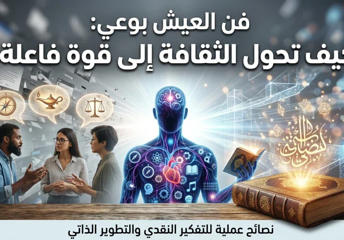 فن العيش بوعي: كيف تحول الثقافة من معلومات معطلة إلى قوة فاعلة؟