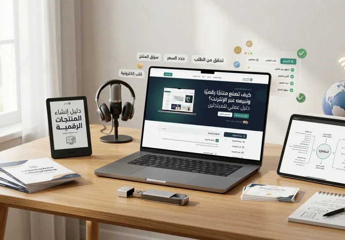 كيف تصنع منتجًا رقميًا وتبيعه عبر الإنترنت؟ دليل عملي للمبتدئين