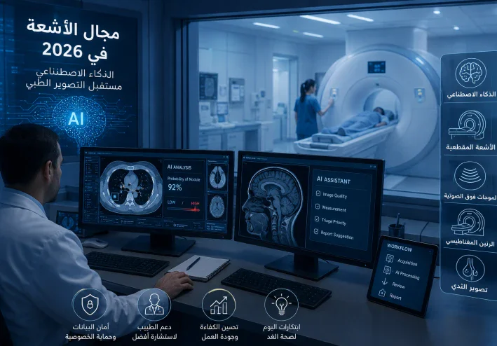 مجال الأشعة في 2026: أحدث التطورات والذكاء الاصطناعي ومستقبل التصوير الطبي