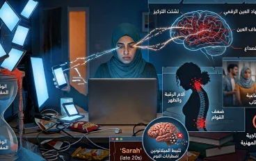 فخ الشاشات: كيف تنقذ عقلك وجسدك من أسر الأجهزة الإلكترونية؟
