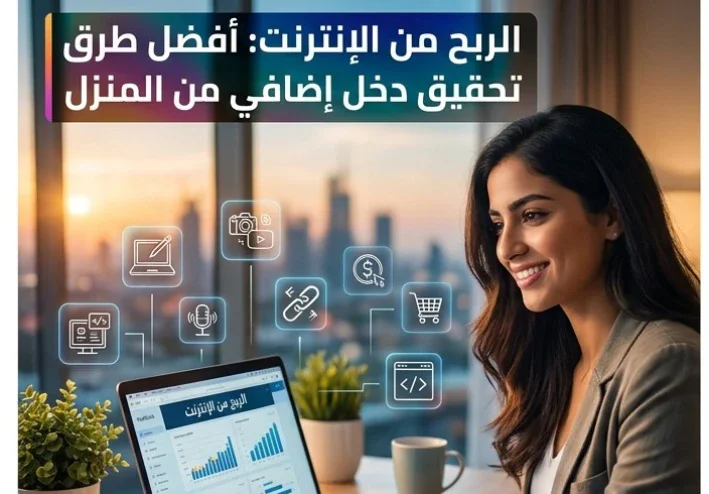 الربح من الإنترنت: أفضل طرق تحقيق دخل إضافي من المنزل