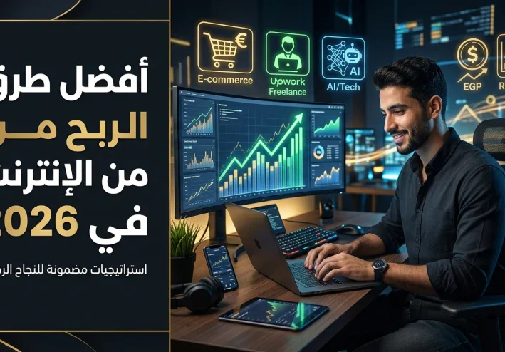 الربح من الإنترنت في 2026: أفضل الطرق الواقعية لبناء دخل حقيقي من الإنترنت
