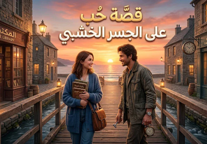 على الجسر الخشبي