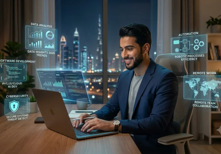 الذكاء الاصطناعي في 2026.. 7 وظائف جديدة يمكنك العمل بها من البيت
