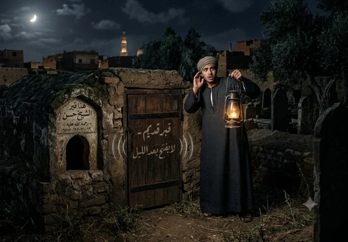 الطَّرْقَةُ التي جاءت من داخل القبر  في قريةٍ صغيرة، كان هناك قبرٌ قديم لم يجرؤ أحد على الاقتراب منه بعد منتصف الليل...