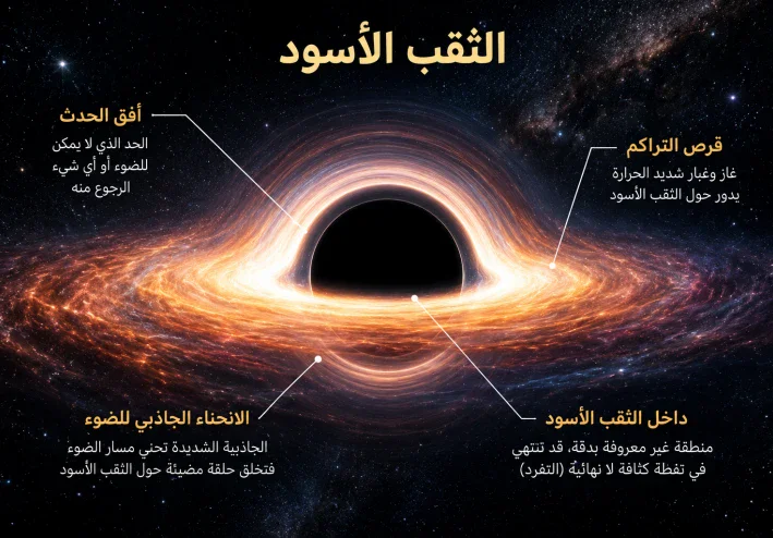 ماذا يوجد داخل الثقب الأسود؟