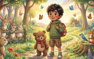 🐻 تيمو والدب الصغير الذي نسي طريقه