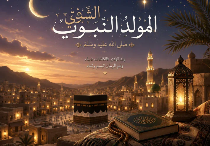 🌙✨ نورٌ وُلد فأنار الدنيا — قصة بمناسبة المولد النبوي الشريف ✨🌙
