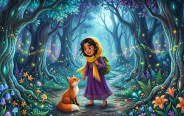 🦊 نور والثعلب الذي كان يخاف من الظلام