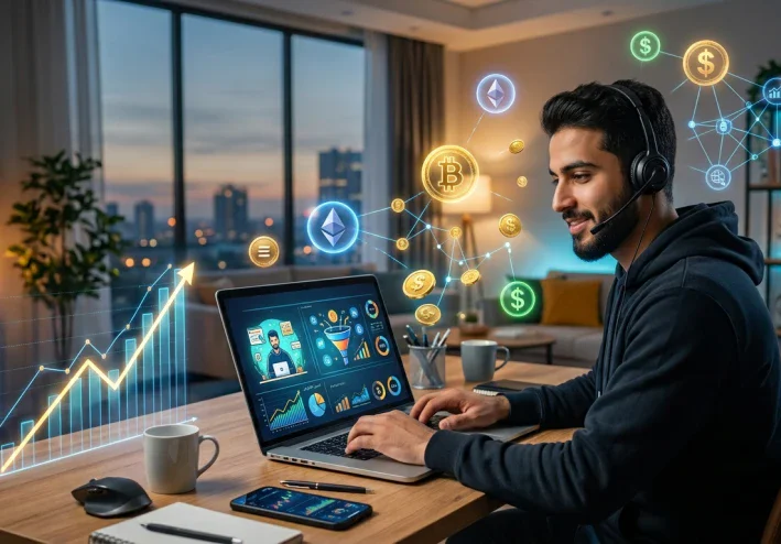 الربح من الإنترنت في 2026: دليلك العملي لبناء دخل حقيقي من المنزل