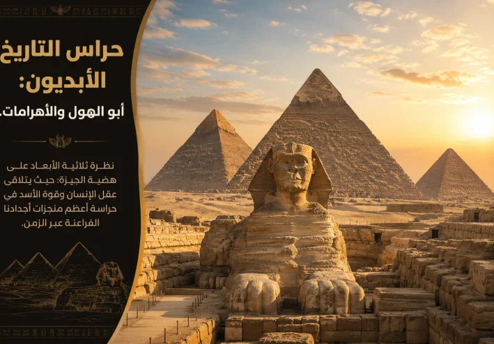 سرّ الحجارة العظيمة: كيف شيد أجدادنا الفراعنة الأهرامات وأبو الهول؟  ​المقدمة  تقف أهرامات الجيزة وأبو الهول شاهدة على أ