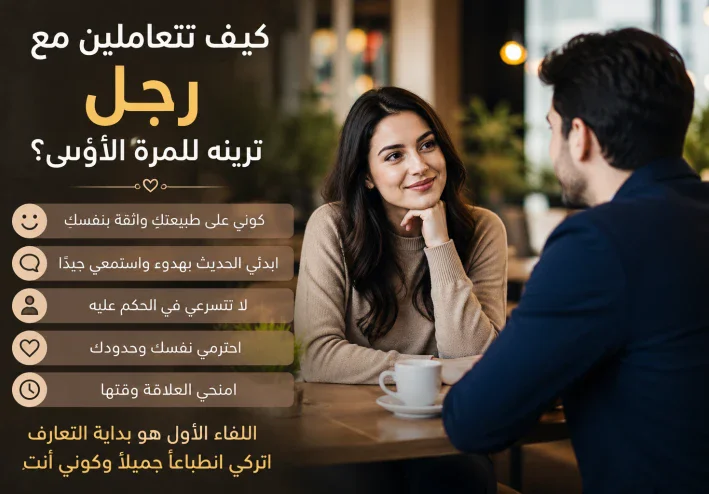 كيف تتعاملين مع رجل ترينه للمرة الأولى؟ نصائح لترك انطباع جميل