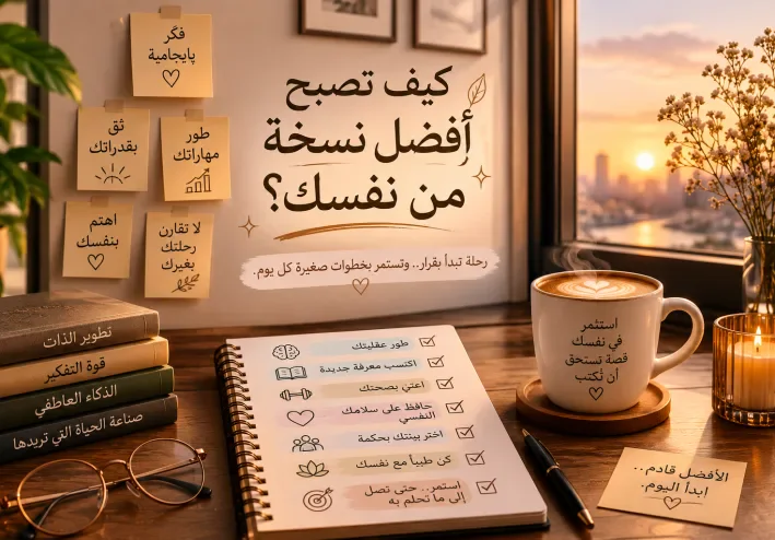 كيف تصبح أفضل نسخة من نفسك؟🍂