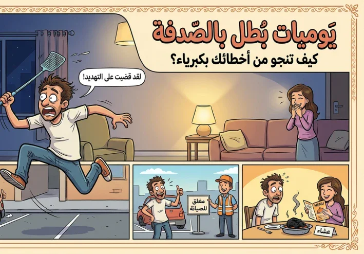 يوميات بطل بالصدفة: كيف تنجو من أخطائك بكبرياء؟
