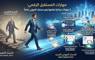 مهارات المستقبل الرقمي: 5 مهارات مجانية تعلمها يغير مسارك المهني تماماً
