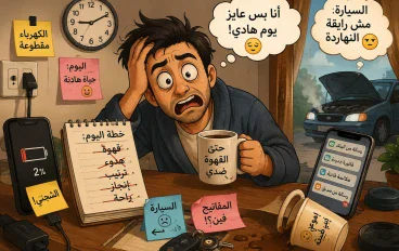 عندما قررت أن أعيش حياة هادئة… فاكتشفت أن الهدوء لا يعرفني! 😂
