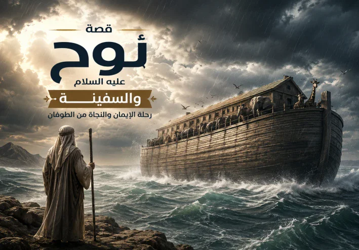 🌊 قصة نوح عليه السلام والسفينة | رحلة الإيمان والنجاة من الطوفان 🚢