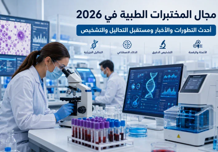 مجال المختبرات الطبية في 2026.. أحدث التطورات والأخبار ومستقبل التحاليل والتشخيص