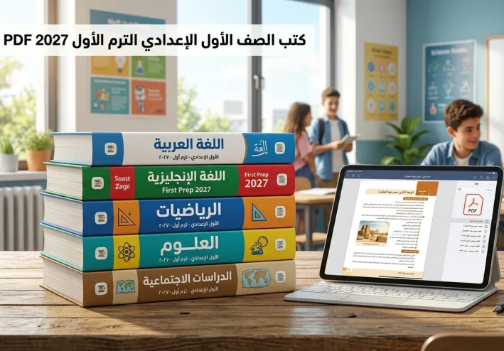 تحميل جميع كتب الصف الأول الإعدادي الترم الأول 2027 PDF جميع المواد