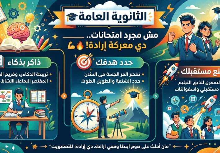 الثانوية العامة.. معركة الإرادة التي تصنع المستقبل 🎓🔥