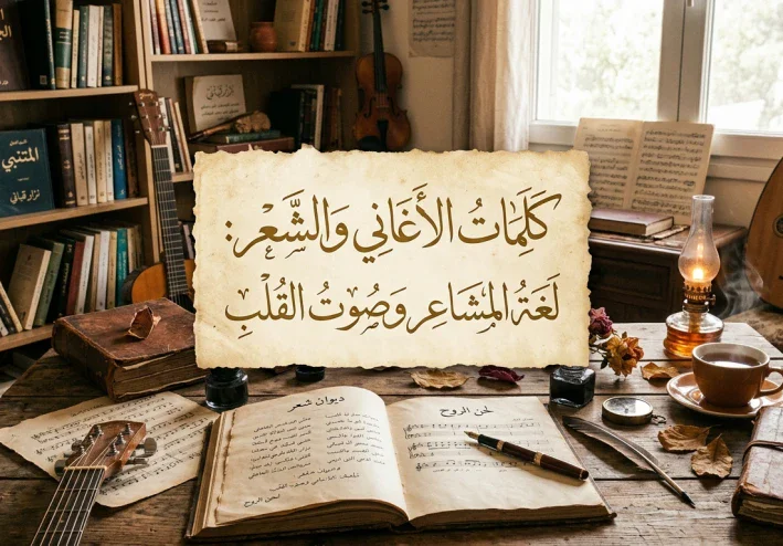 **كلمات الأغاني والشعر: لغة المشاعر وصوت القلب**