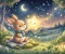 صورة مقال الأرنب الصغير والنجمة المضيئة 🌟🐰
