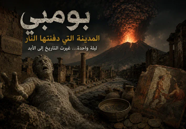 بومبي… المدينة التي دفنها البركان وبقيت تحكي قصتها بعد 2000 عام