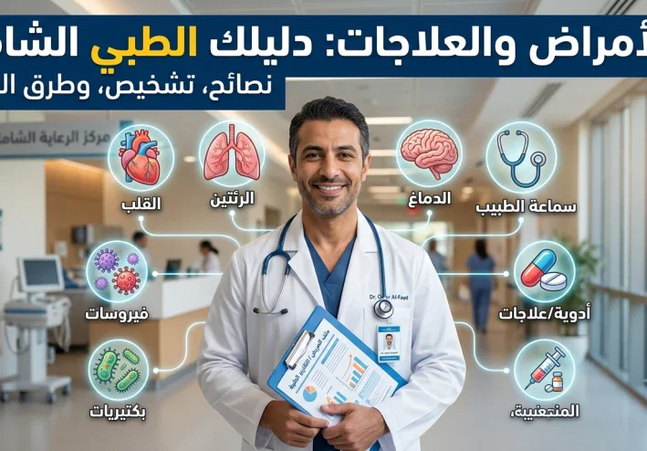 الأمراض والعلاجات: أنواعها وأسبابها وطرق التشخيص والوقاية