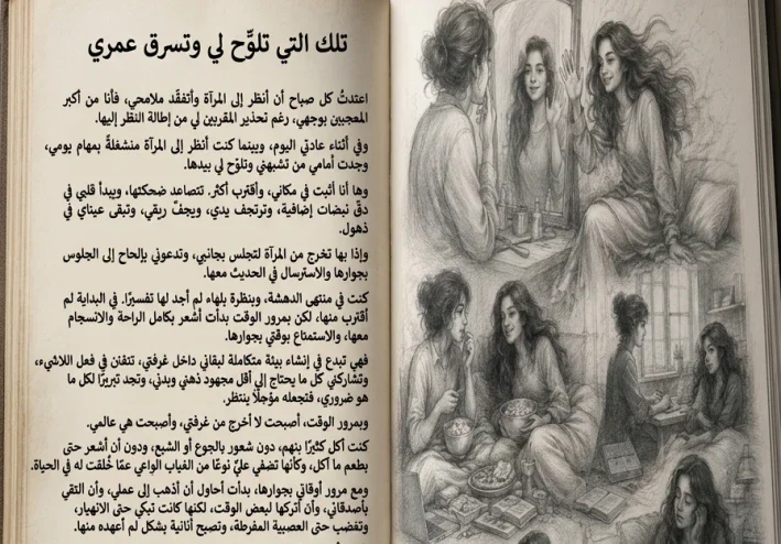 تلك التي تلوح لي ……تسرق عمري