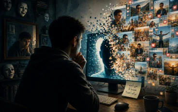 من أنت عندما تختفي خلف الشاشة؟