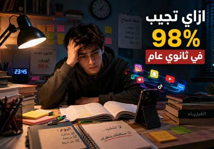 كيف تبدأ المذاكرة صح وتجيب 98% في الثانوية العام؟