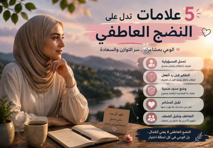 5 علامات تدل على النضج العاطفي