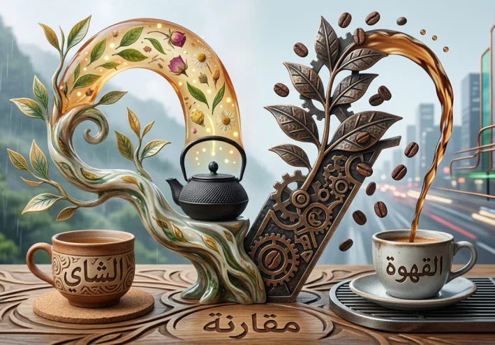 الشاي والقهوة: مقارنة شاملة بين الفوائد والفرق في الكافيين والمزاج