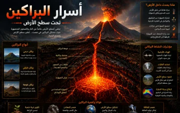 أسرار البراكين تحت سطح الأرض