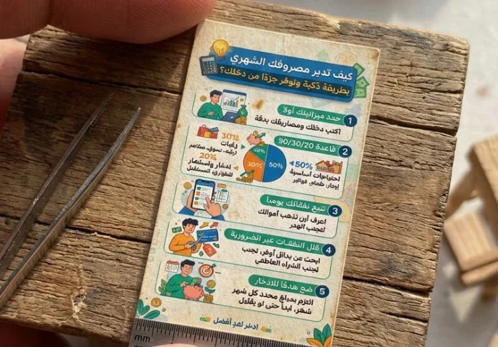 كيف تدير مصروفك الشهري بطريقة ذكيه