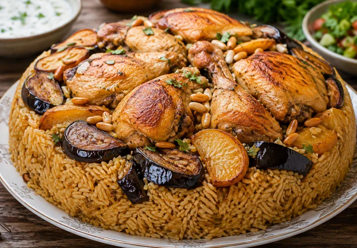مقلوبة الدجاج خطوة بخطوة.. وصفة ناجحة من أول مرة
