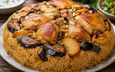 مقلوبة الدجاج خطوة بخطوة.. وصفة ناجحة من أول مرة