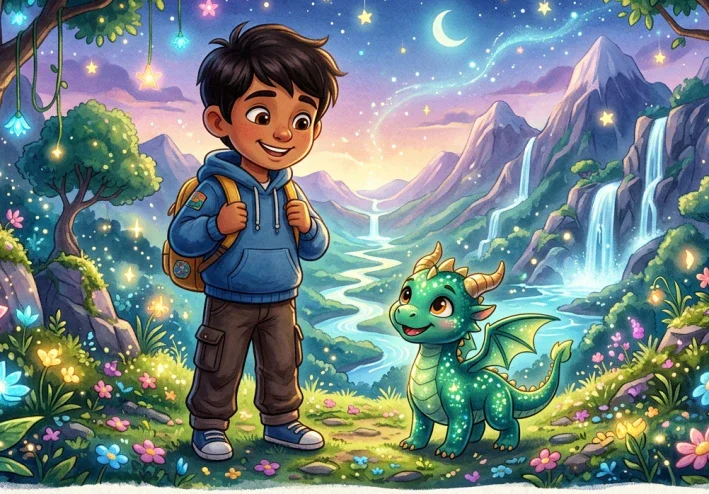 🐉 يزن والتنين الصغير الذي فقد نجمة قلبه