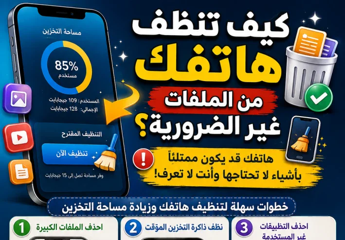 كيف تنظف هاتفك من الملفات غير الضرورية؟.. هاتفك قد يكون ممتلئًا بأشياء لا تحتاجها وأنت لا تعرف!