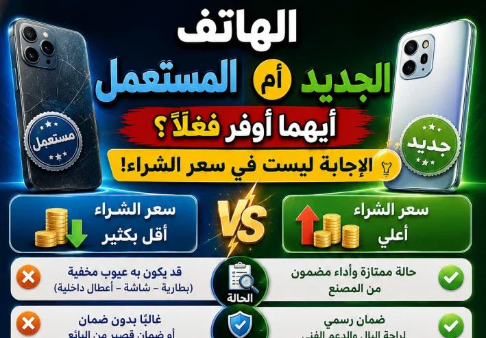 الهاتف المستعمل أم الجديد؟.. أيهما أوفر فعلًا؟ الإجابة ليست في سعر الشراء!