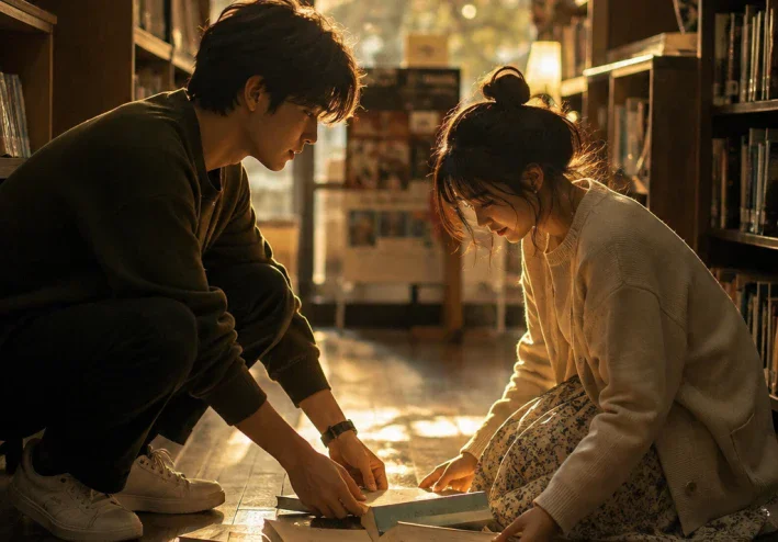 📖❤️ صدفة بين صفحات كتاب