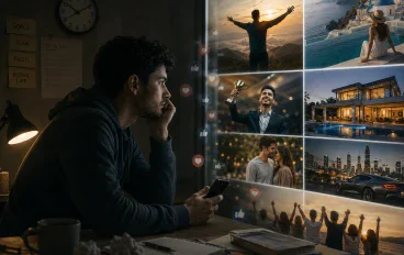 لماذا نشعر أن الجميع يعيش حياة أفضل منا؟ عندما نقارن كواليس حياتنا بواجهة الآخرين
