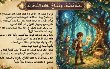قصه  ومفتاح الغابه السحريه