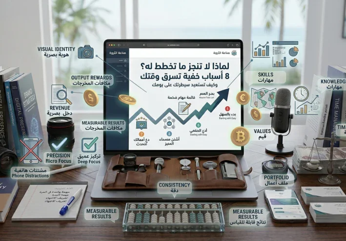 لماذا لا تنجز ما تخطط له؟ 8 أسباب خفية تسرق وقتك وكيف تستعيد سيطرتك على يومك