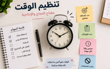 7 طرق بسيطة لتنظيم وقتك وتحقيق أهدافك كل يوم